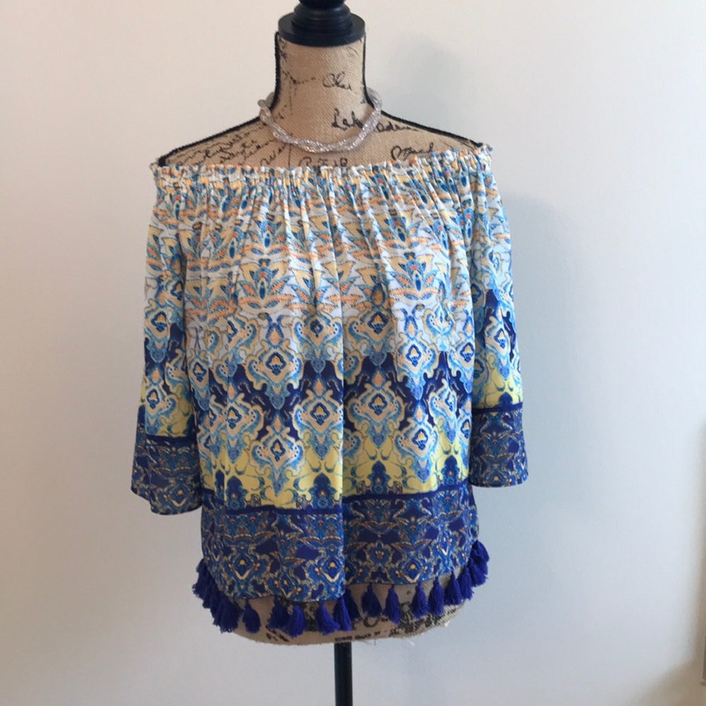 Daniel Cremieux off the shoulder blouse